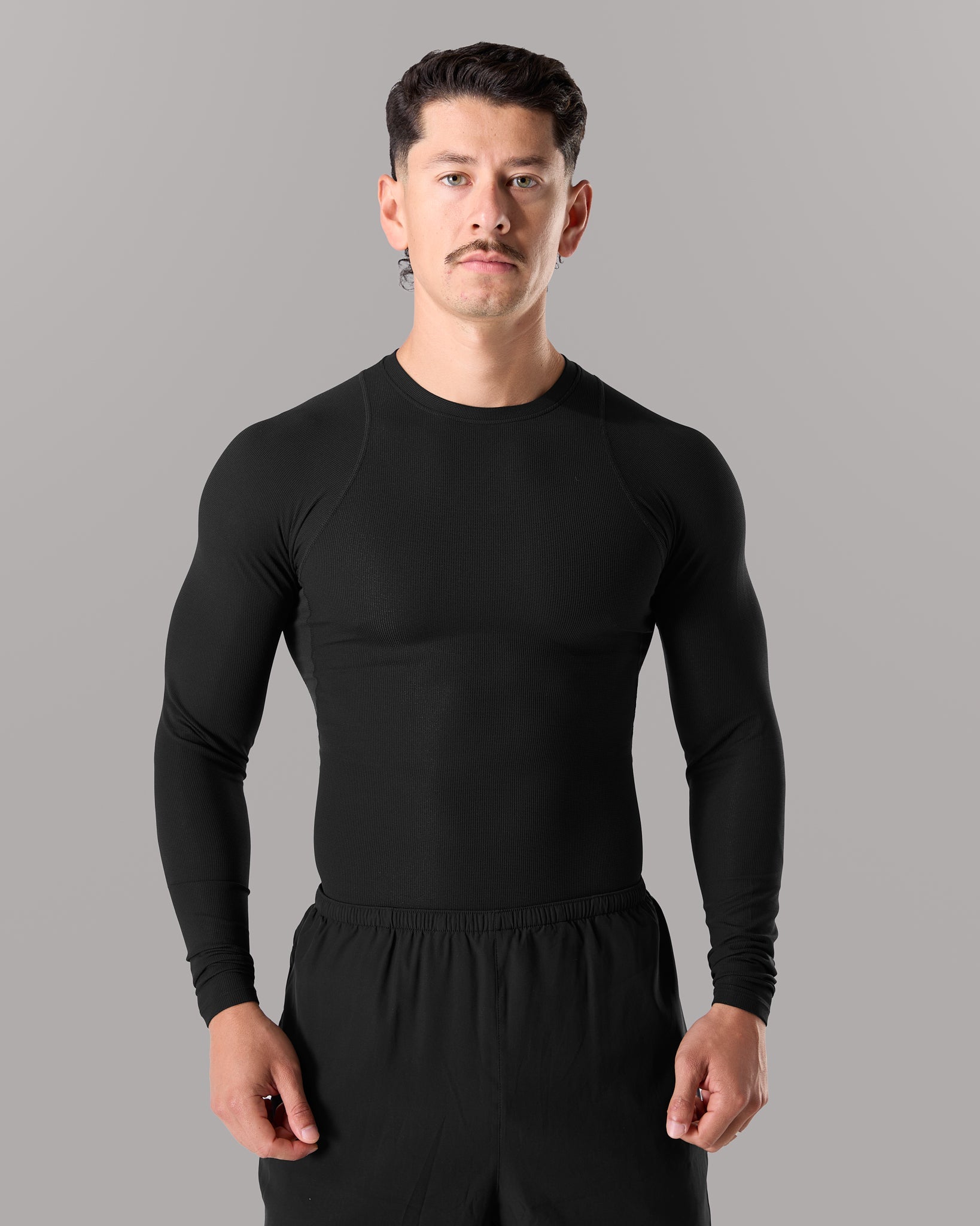 Power Long Sleeve - Black | Workout Clothes | Alphalete