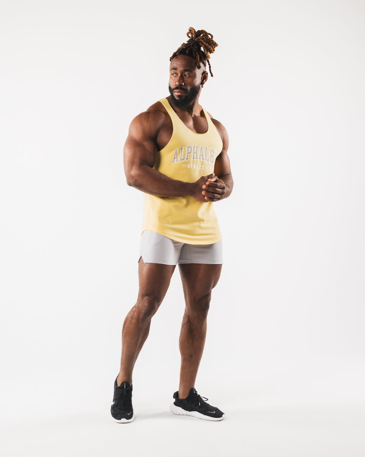 Paisley Print Raw Cut Tank - Yellow – Alphalete Athletics