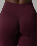Aura Wide Leg Pant Long - Merlot