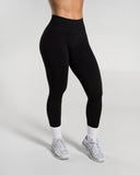 Amplify Mid Rise Legging in Black – women's legging with breathable fabric