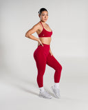 Amplify Ultra-High Rise Legging in Scarlet – women's legging with breathable fabric, view 7