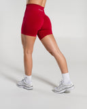Amplify Ultra-High Rise Short in Scarlet – women's high-rise seamless compression shorts