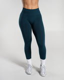 Amplify Mid Rise Legging in Deep Sea – women's legging in nylon and polyester fabric