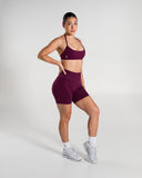 Amplify Ultra-High Rise Short in Mulberry – women's shorts with breathable fabric, view 7