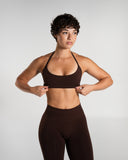 Amplify Minimal Bra in Cashmere – women's seamless light-support sports bra