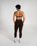 Amplify Minimal Bra in Cashmere – women's sports bra in nylon and polyester fabric, view 5