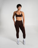 Amplify Mid Rise Legging in Cashmere – women's mid-rise seamless compression legging, view 5
