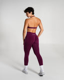 Amplify Mid Rise Legging in Mulberry – women's legging with breathable fabric, view 7