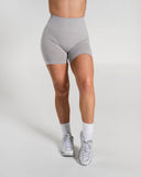 Amplify Ultra-High Rise Short in LT Heather – women's shorts in nylon and polyester fabric