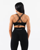 Amplify Deep V Bra - Black