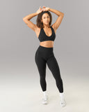 Amplify Deep V Bra - Black