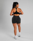 Amplify Mid Rise Short - Dark Heather Grey
