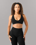Amplify Deep V Bra - Black