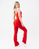 Amplify Ultra-High Rise Flared Pant - Formula Red