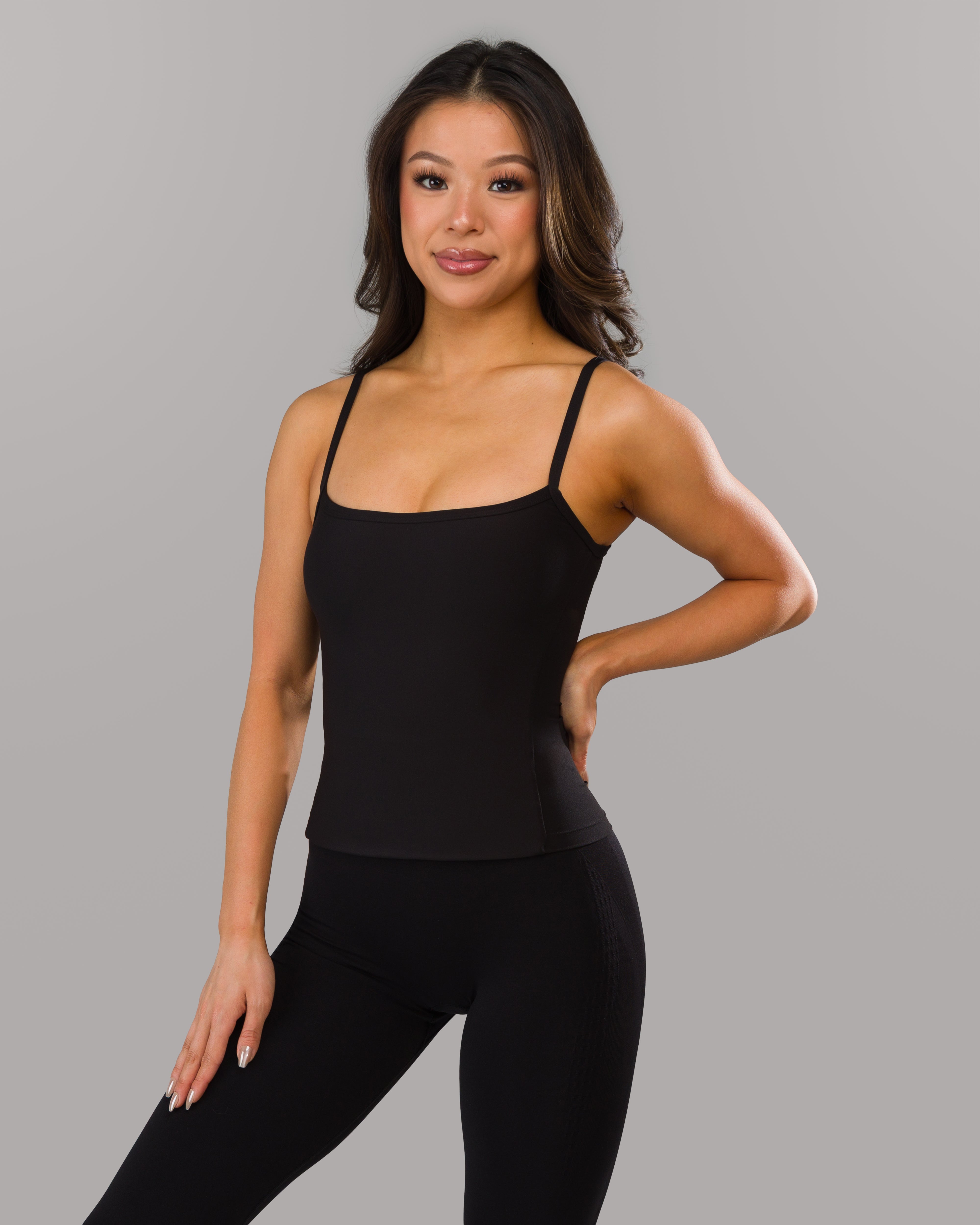 Basics Cami Tank - Black | Workout Clothes For Women | Alphalete