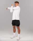 Racer Quarter Zip - White