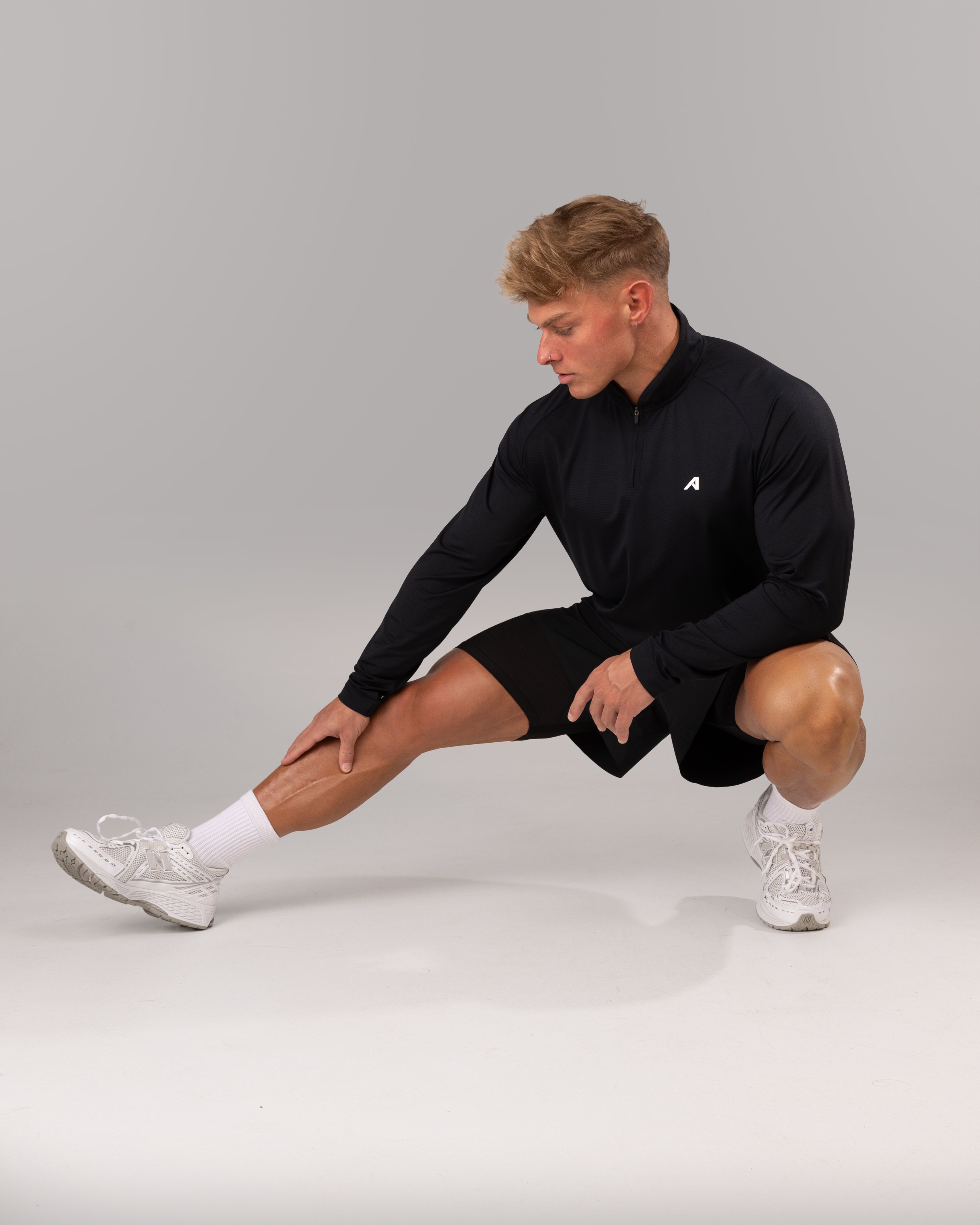 Alphalete ブラック水着 サイズ28 Racer Quarter Zip - Black – Alphalete Athletics CA