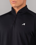 Racer Quarter Zip - Black