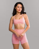 Amplify Open Back Bra - Rose