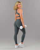 Wrap Mid Rise Legging - Dark Navy