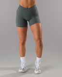 Wrap Mid Rise Short - Dark Navy