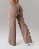 Aura Wide Leg Pant Regular - Mocha