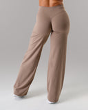 Aura Wide Leg Pant Regular - Mocha