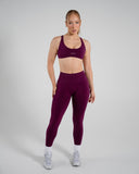 Vortex Bra in Mulberry – women's sports bra in nylon and polyester fabric, view 5
