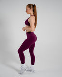 Vortex Bra in Mulberry – women's seamless light-support sports bra, view 7