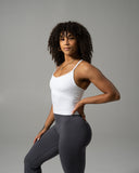 Crossed Push Tank - White