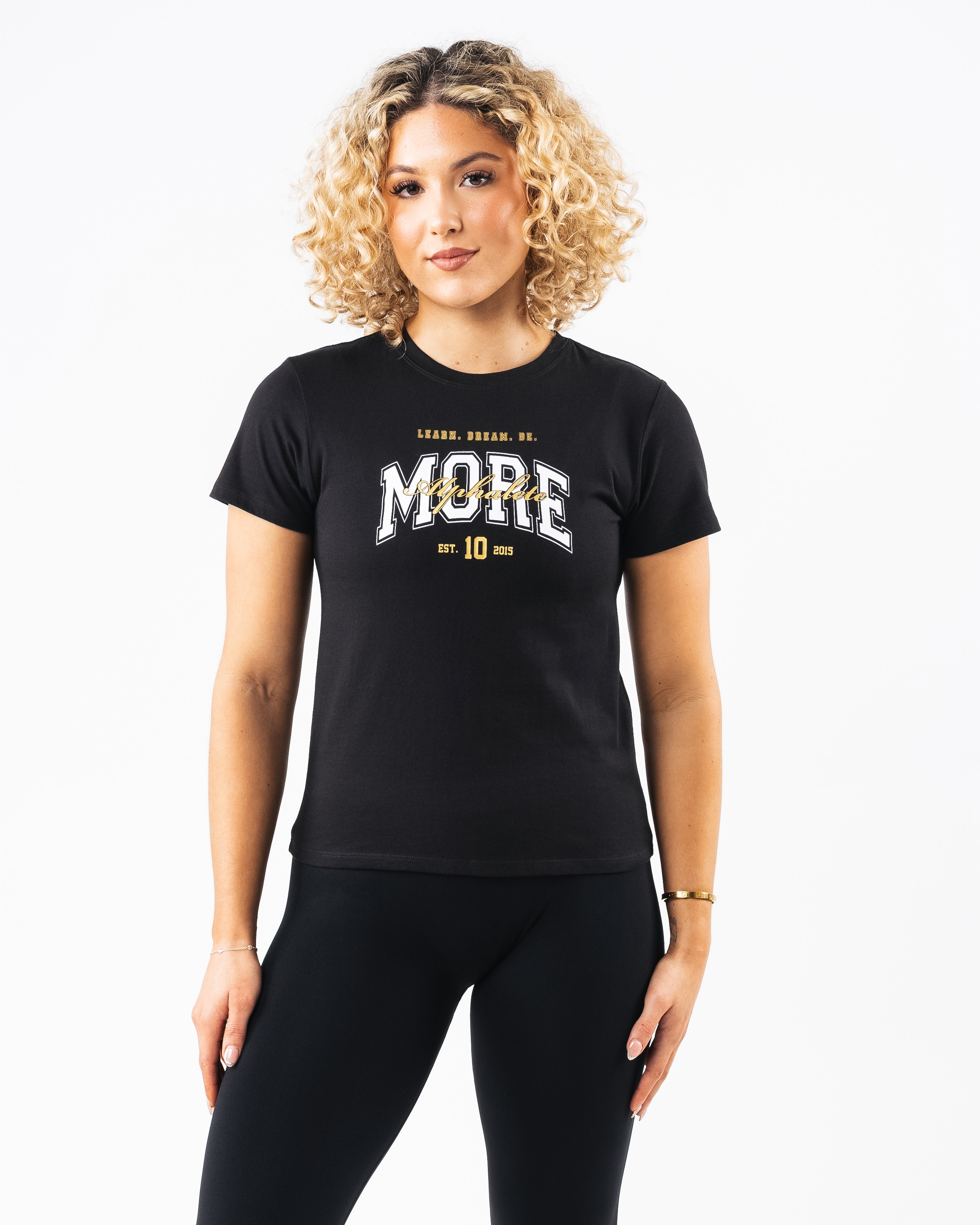 Core Tee - Black | Workout Clothes For Women | Alphalete – Alphalete ...