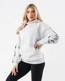 Core Stripe Hoodie - Heather Grey