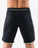 Crescent Boardshort - Black Lime