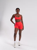 Pump High Rise Short - Neon Red