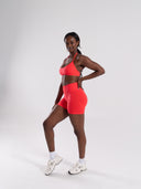 Pump High Rise Short - Neon Red