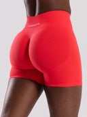 Pump High Rise Short - Neon Red