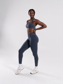 Pump High Rise Legging - Dusty Navy