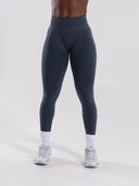 Pump Mid Rise Legging - Dusty Navy