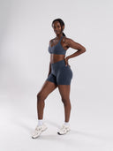 Pump High Rise Short - Dusty Navy