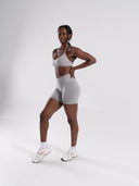 Pump High Rise Short - LT Heather