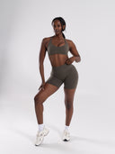 Pump High Rise Short - Khaki