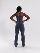 Pump Mid Rise Flared Pant - Dusty Navy