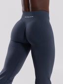Pump Mid Rise Flared Pant - Dusty Navy
