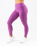 Dip Back Mid Rise Legging - Purple Noir
