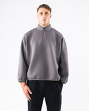 ELMTS Quarter Zip - Heather Cloud