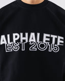 Establishment Split Crewneck - Black