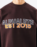 Establishment Split Crewneck - Deep Mauve