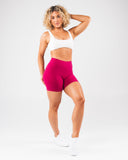 Everyday Core Mid Rise Biker Short - Berry