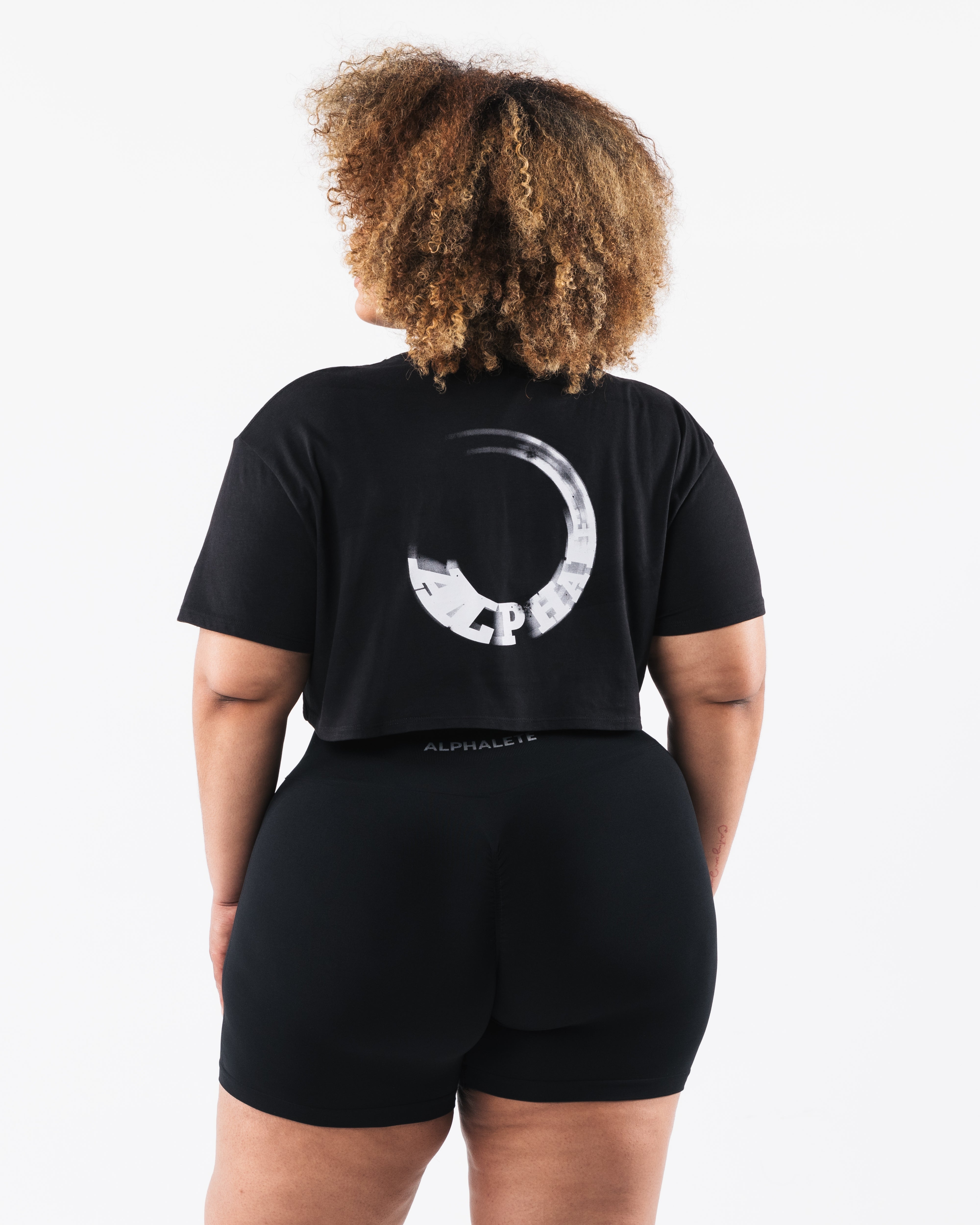 OT Oversized Crop Tee - Black – Alphalete Athletics CA