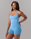 Halter Push Tank - Coastal Blue